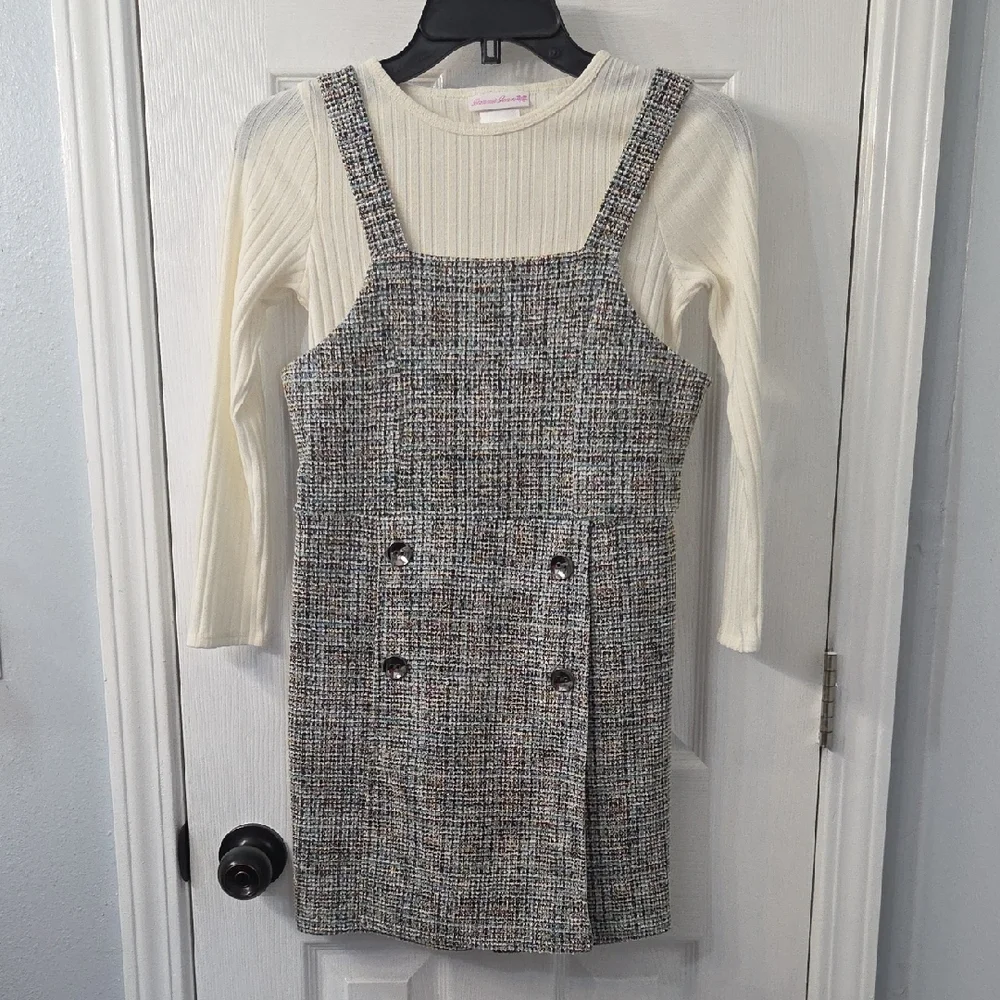 Bonnie Jean Cream Ribbed Top - Picture 1 of 6